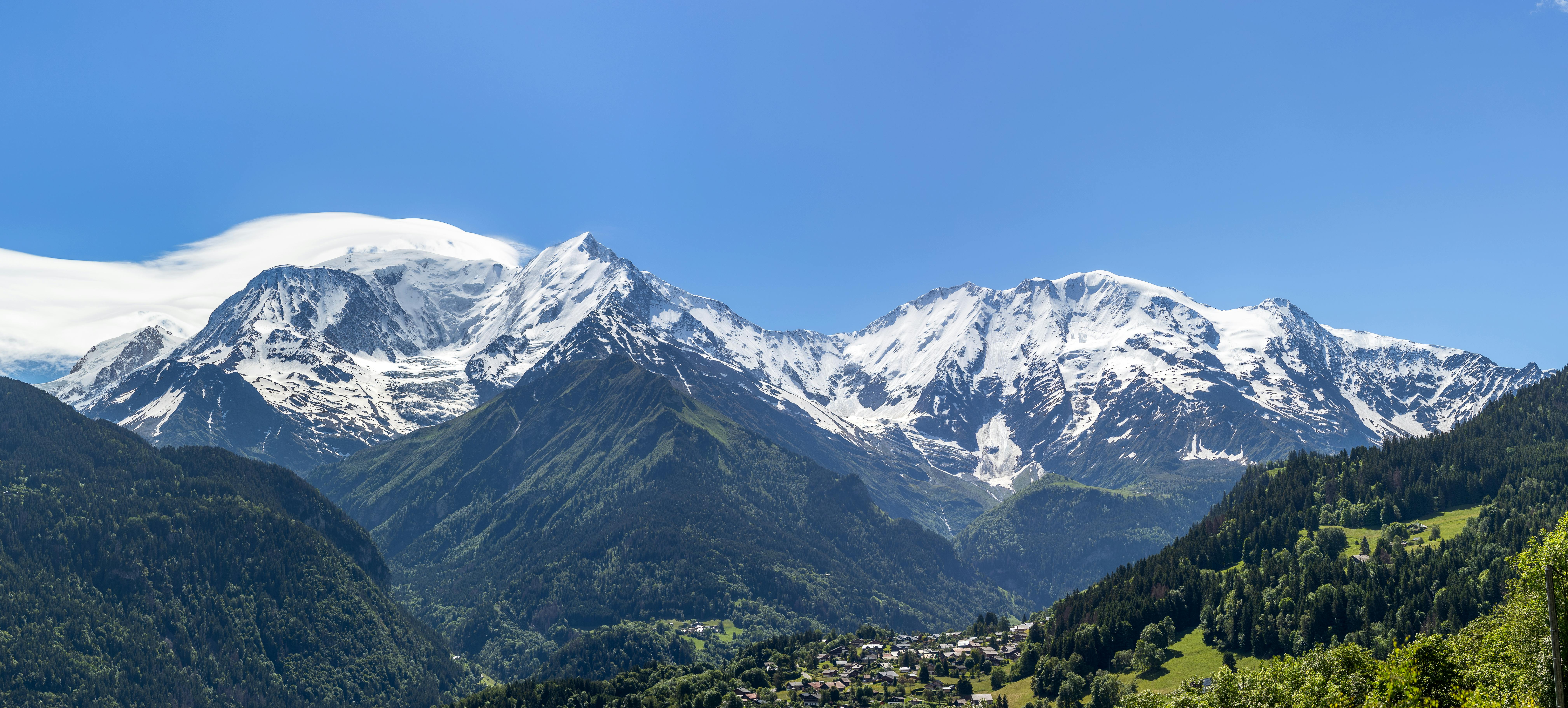 Hiking in the French Alps near Mont Blanc